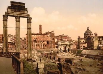 Forum Romanum, Rome, Italië, ca. 1890-ca. 1900